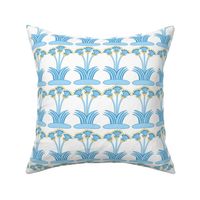 Minoan Lilies aqua 1