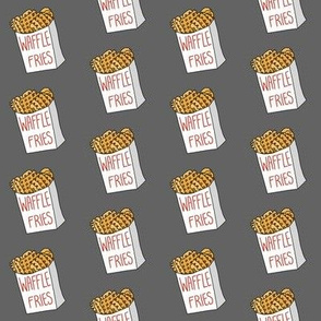 waffle fries - waffle cut fries, potato fries, french fries, potato, potatoes, - charcoal