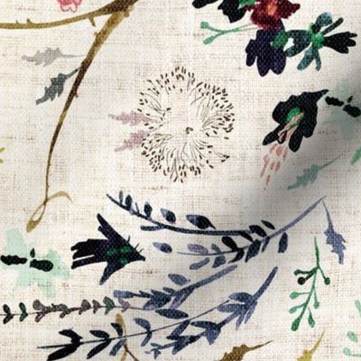 Fable Floral (vintage cream) JUMBO