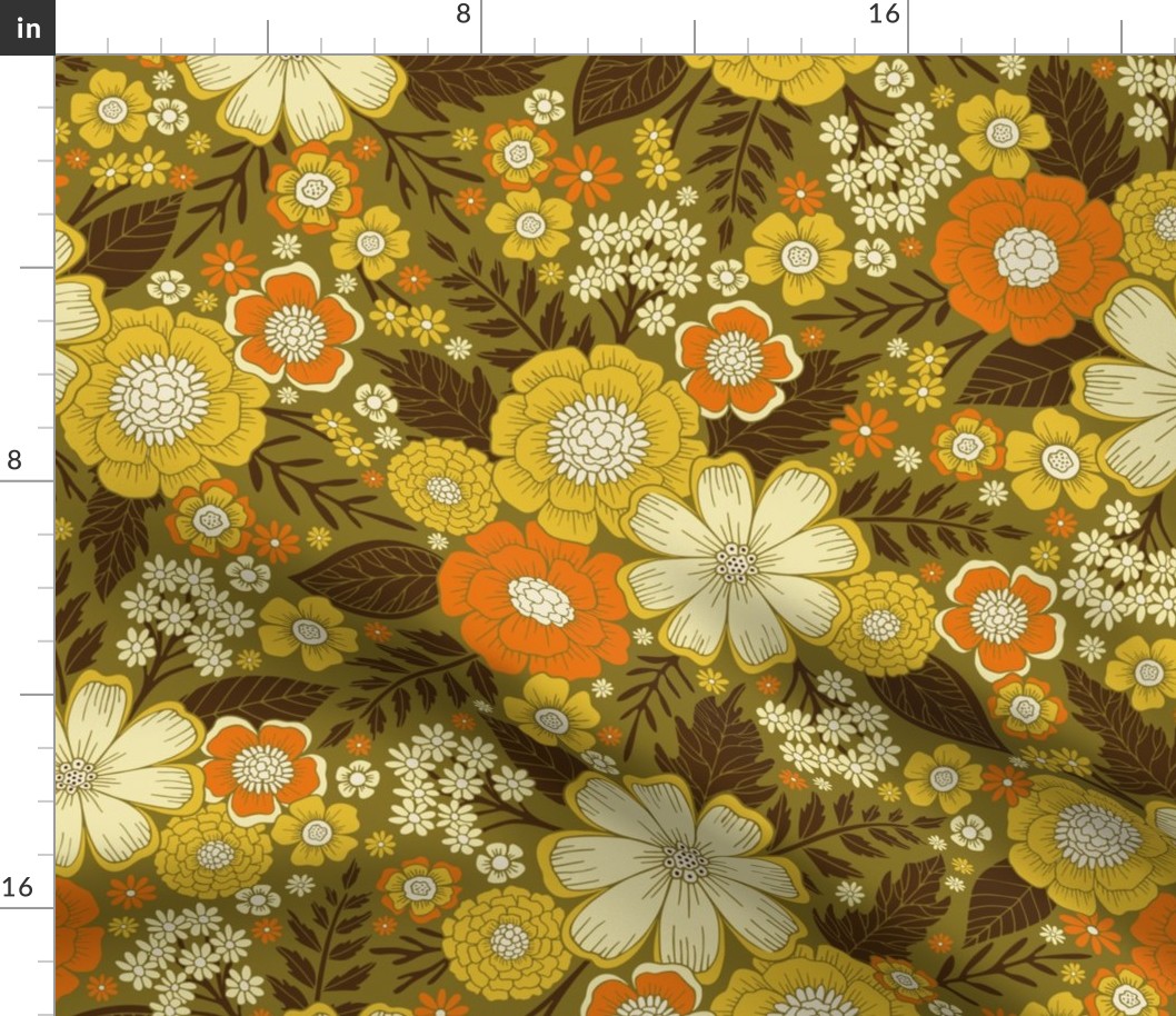1970s Retro/Vintage Floral Pattern