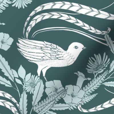 Lyrebird Garden {Pine/Mint} medium