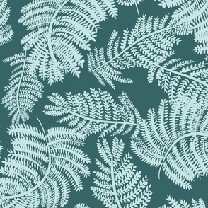 Winter ferns pine mint