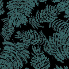 Forest ferns black