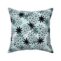 Spoonflower Pine and mint throwpillow Flowers Tropicana LT