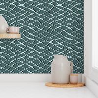 Waves of the sea in pine and mint