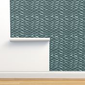 Waves of the sea in pine and mint