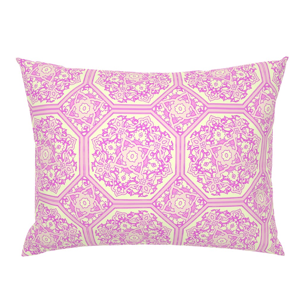 Persian Tile ~ Pink & Cream