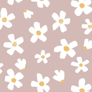 medium // Daisy garden Sepia Rose