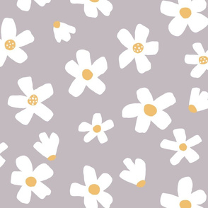 medium // Daisy garden Lilac Marble