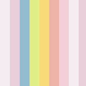 Sherbet Rainbow Vertical Stripe
