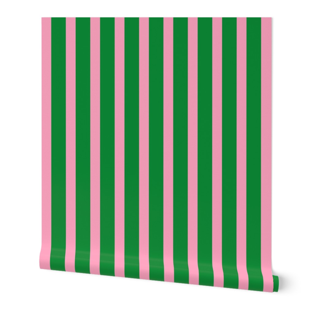 Green with Pink Stripes-Vertical