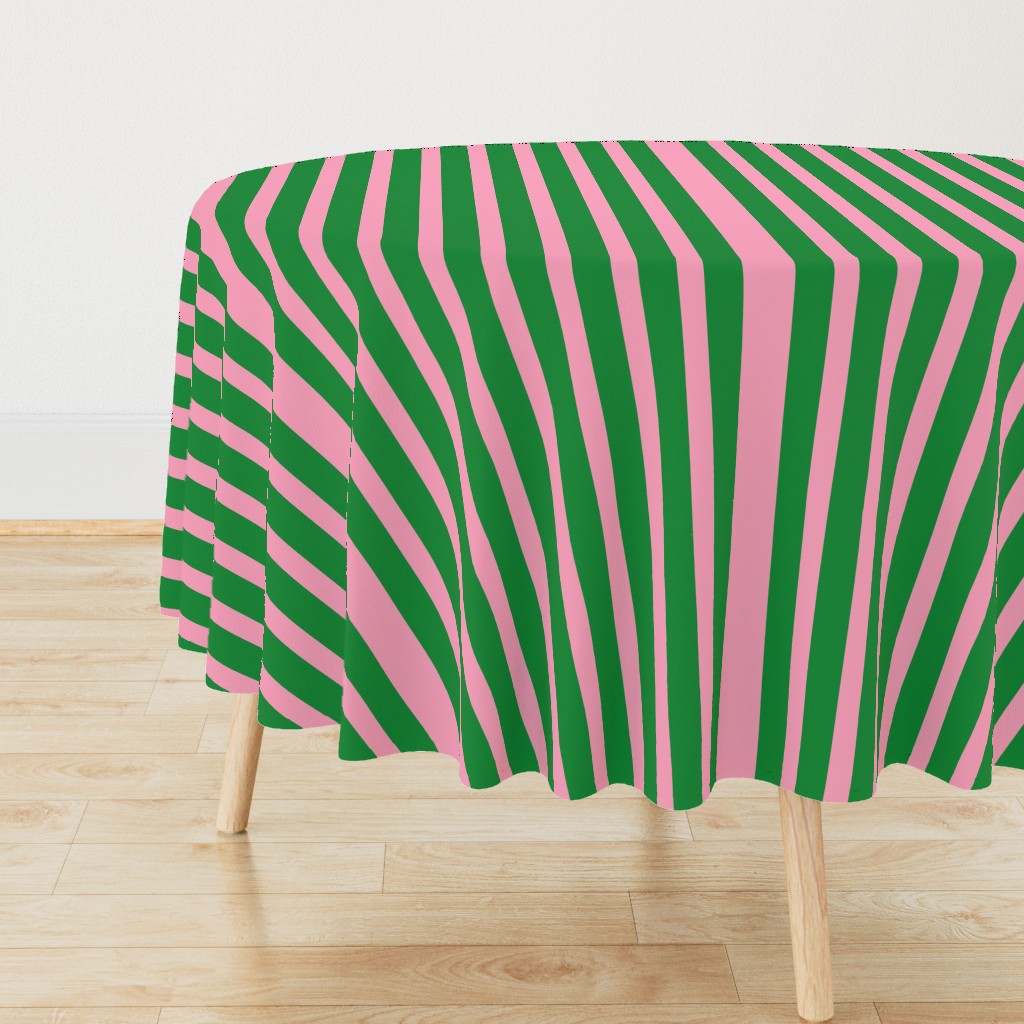 Green with Pink Stripes-Vertical