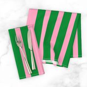 Green with Pink Stripes-Vertical