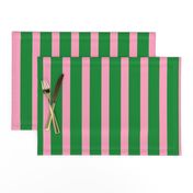 Green with Pink Stripes-Vertical