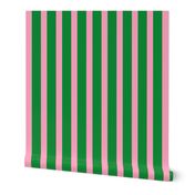 Green with Pink Stripes-Vertical