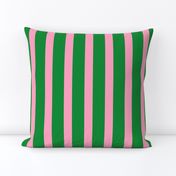 Green with Pink Stripes-Vertical