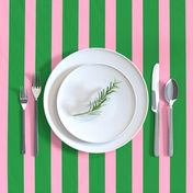 Green with Pink Stripes-Vertical