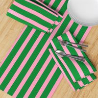 Green with Pink Stripes-Vertical