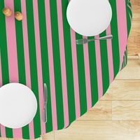 Green with Pink Stripes-Vertical