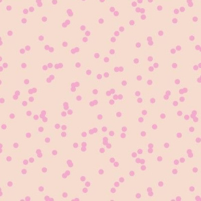 Minimal party dots confetti spots abstract Scandinavian style boho nursery design sand pink girls