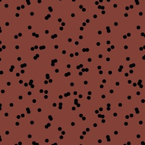 Minimal party dots confetti spots abstract Scandinavian style boho nursery design stone red black