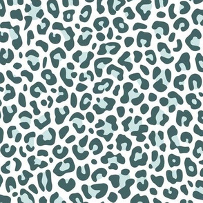 Blue Cheetah Print Fabric, Wallpaper and Home Decor