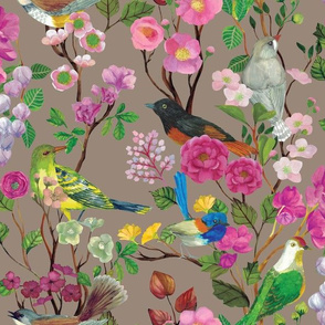 Birds and Blooms Chinoiserie {Doe} 030320