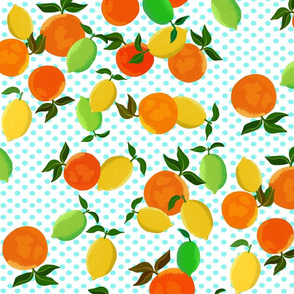 Lots of Citrus and polka dots