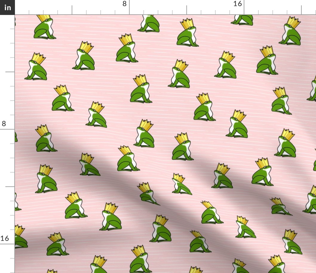 frog prince - pink stripes - LAD20