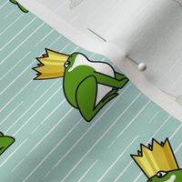 frog prince - mint stripes - LAD20