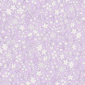 tonal floral - bright lilac