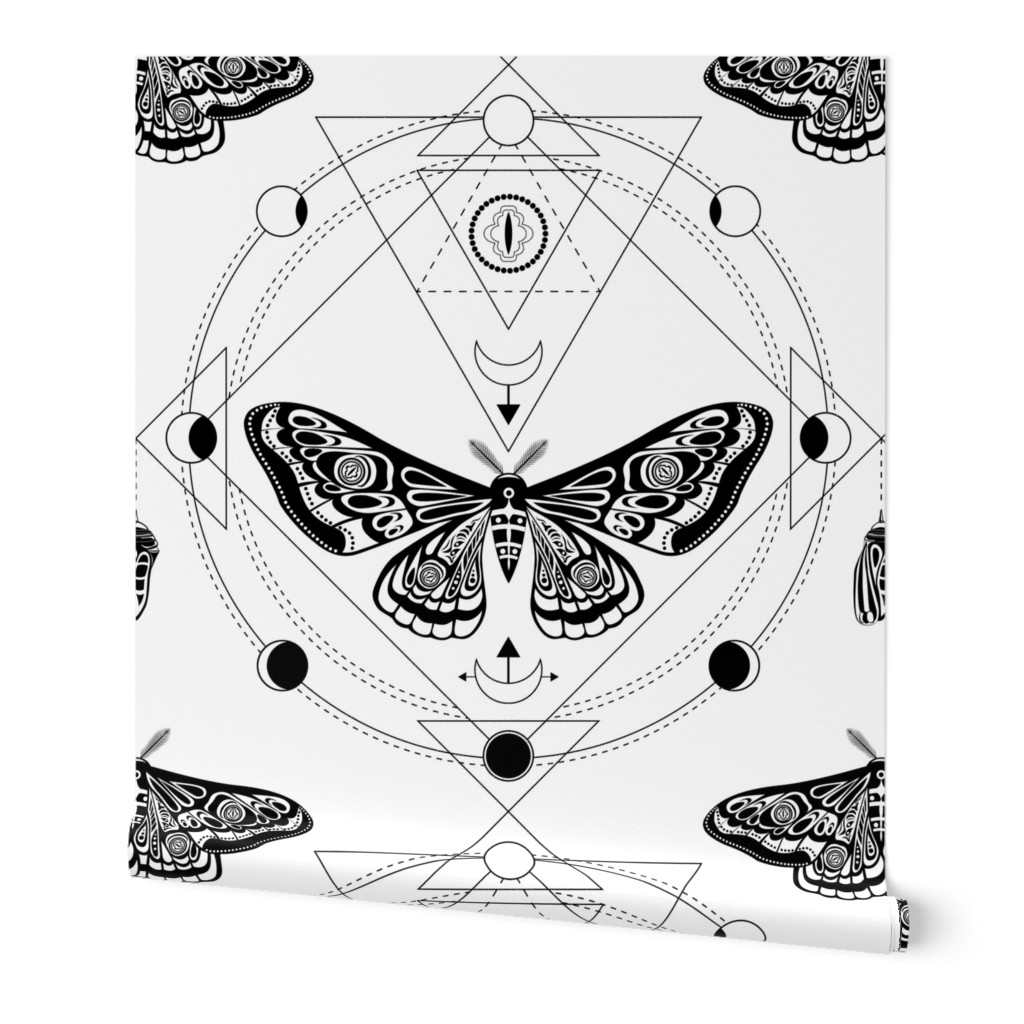 Night moth 3. Sacred geometry