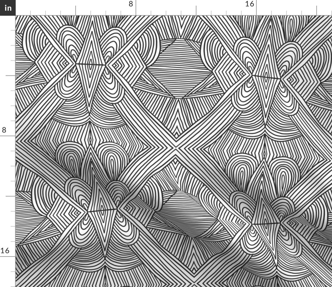 Abstract lines pattern 