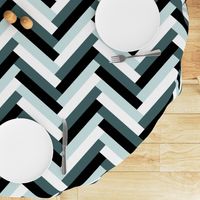 herringbone (pine, mint)