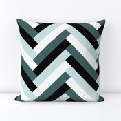 herringbone (pine, mint)