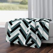 herringbone (pine, mint)