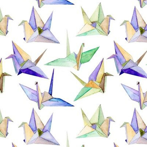 Origami Cranes - medium scale