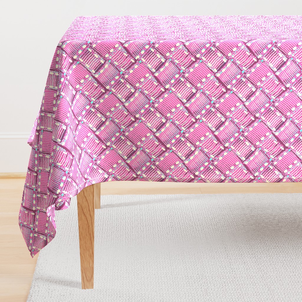 Ribbon weave - pink