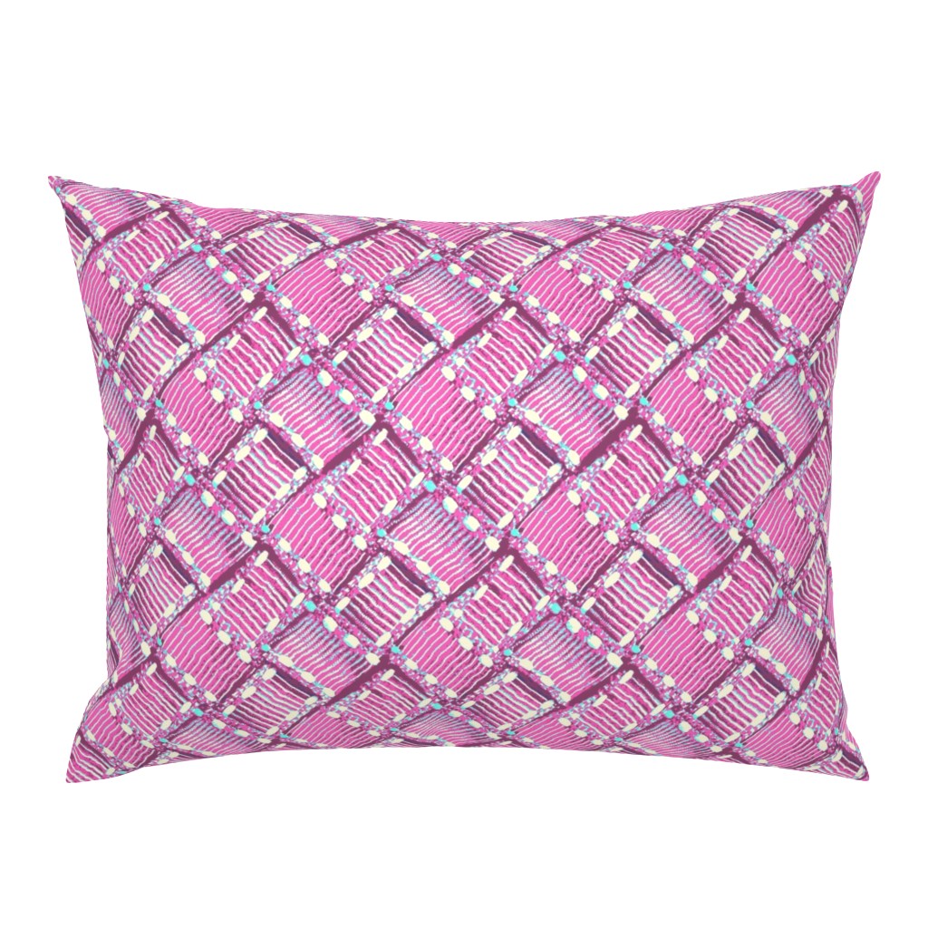 Ribbon weave - pink