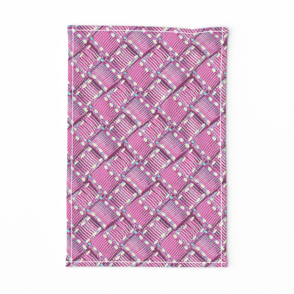 Ribbon weave - pink