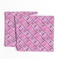 Ribbon weave - pink