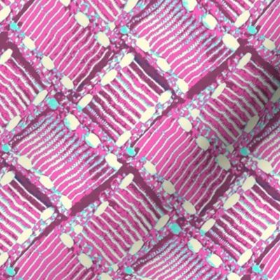 Ribbon weave - pink