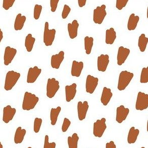 Brown Spots Vector Childish Hand Drawn