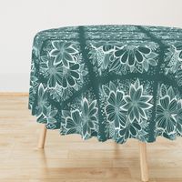 Pine and Mint flowers throw pillow