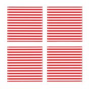 Post Box Red Stripes