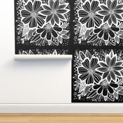 Black and White flowers