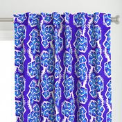 boho brights weird trees cw2 - cornflower blue and white on grape violet