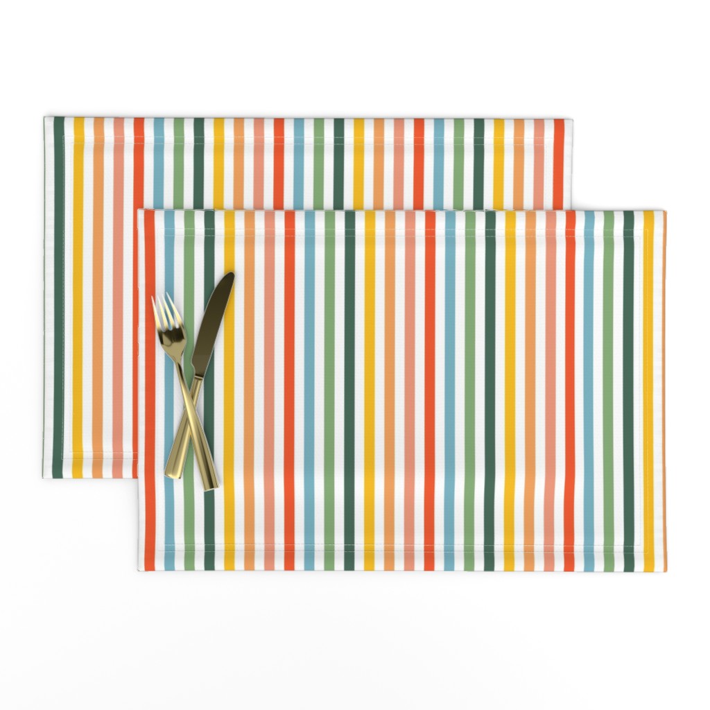 Vertical Rainbow Stripes - XS