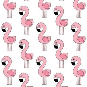 modern pink flamingos