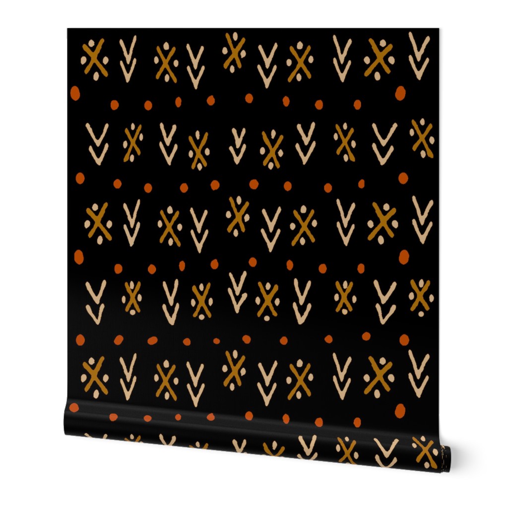 African Tribal Arrows - Black - Large Scale